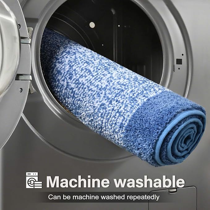 Bathroom Rugs 24x17 Non Slip Washable, Soft Absorbent Quick Dry Mats - Image 9