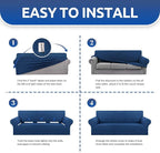 KEKUOU Stretch Single Sofa Slipcover 1 Piece Couch Sofa Cover Furniture - Image 5