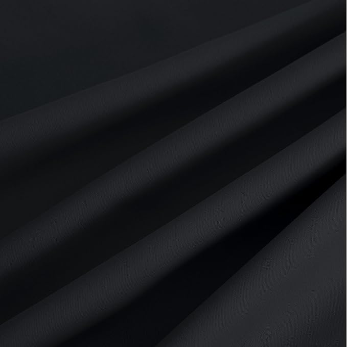 NICETOWN Blackout Curtains Grommet 2 Panels Black Drapes 95Inches Long - Image 9