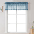 Chyhomenyc Sheer Valances for Windows 2 Pack, Small Window Curtains for Living by Chyhomenyc