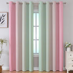 Estelar Textiler Sage and Pink Blackout Curtains - Image 2