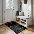 Washable Area Rugs 2'x4' Non-Slip Modern Abstract Soft by RELEANY
