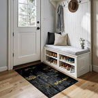 Washable Area Rugs 2'x4' Non-Slip Modern Abstract Soft by RELEANY