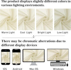 Lecloud Cream Sheer Curtains 48 Inch Length 2 Pcs, Rod Pocket Light Filtering - Image 6