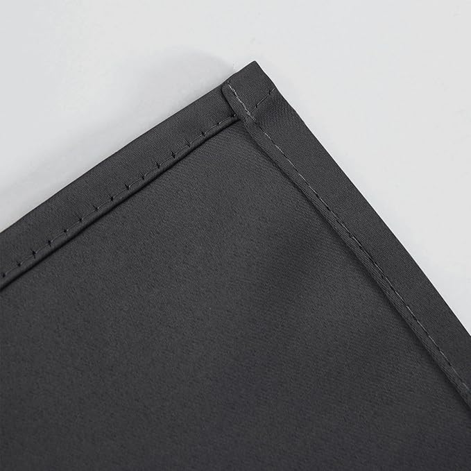 LEMOMO Dark Grey Thermal Blackout Curtains/42 x 95 Inch/Set of 2 Panels Room - Image 7