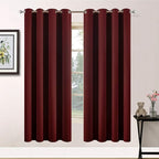 Yakamok Room Darkening Curtains 63 Inches Long Blackout Curtains Thermal by Yakamok