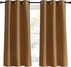 NICETOWN Kitchen Curtain Panels Blackout Draperies, 1 Pair, 34 by 60-Inch - Image 2