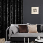 Deconovo Blackout Curtains 63 Inch Long 2 Panels Set, Thermal Insulated Noise - Image 3