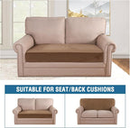 H.VERSAILTEX Velvet Stretch Individual Couch Cushion Cover Plush Slipcover - Image 3