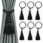 Fenghuangwu 6 Pack Curtain Tie Backs Rope Tassels by fenghuangwu