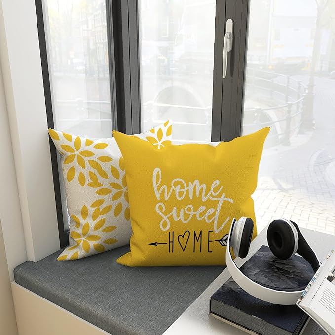 YCOLL Pillow Covers 18x18 Set of 4, Modern Sofa Throw Pillow Cover, Decorative - Image 3