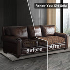 Leather Look Couch Cushion Covers Sofa Seat Slipcovers Sets Couches Furniture - Image 8