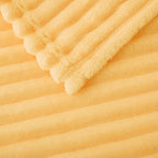 Light Yellow Fleece Throw Blanket 60”×80” - Image 5