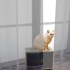 OWENIE Sheer Curtains 96 Inch Length, Elegant Sheer Curtains - Image 6