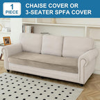 Couch Cover Velvet Chaise Cushion Cover - Image 5