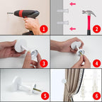 Curtain Tiebacks 2 Pack Curtain Holdbacks Zinc Alloy Curtain Tie Backs Wall - Image 4