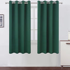 LEMOMO Dark Green Blackout Curtains 66 x 63 Inch Length/Set of 2 Curtain by Lemomo