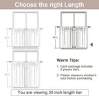 OWENIE Furman Cafe Curtains 30 Inch Length 2 Panels Set, Elegant Geometric - Image 6