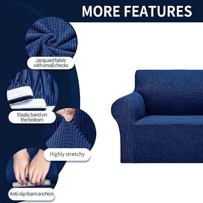 Cupuamon 2026 New Stretch Loveseat Sofa Slipcovers Couch Cover - Image 4