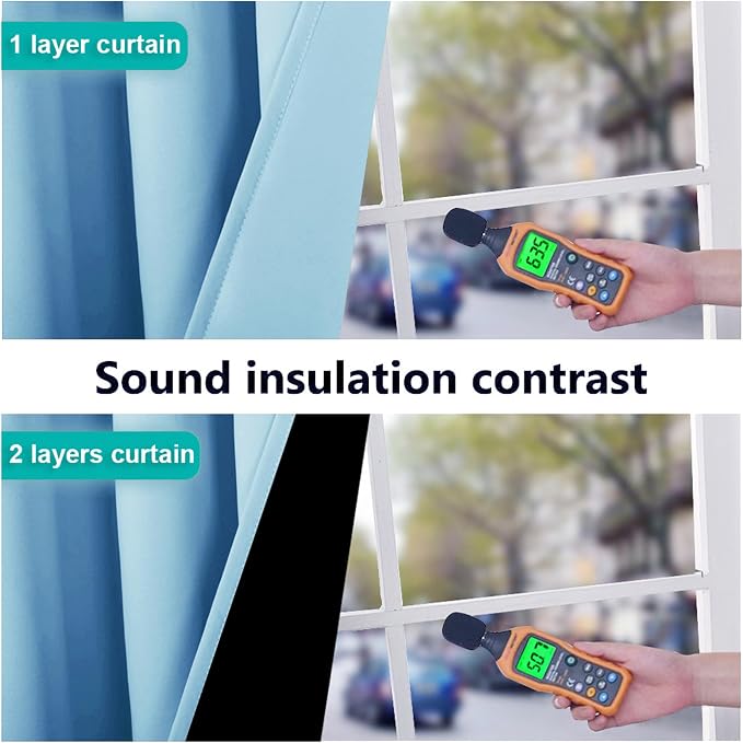 NICETOWN Full Shade Curtain Panels, Pair of Thermal Insulated & Energy - Image 4