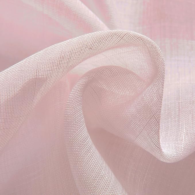 Joydeco Sheer Curtains 108 Inches Long, Window Curtains Privacy Assured - Image 8