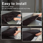 Leather Look Couch Cushion Covers Sofa Seat Slipcovers Sets Couches Furniture - Image 6