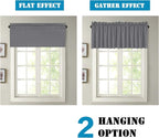 H.VERSAILTEX Blackout Valances for Windows, Kitchen Valance Curtains for Living - Image 6