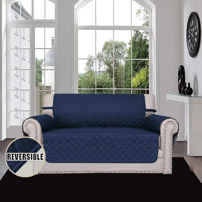 Easy-Going Reversible Loveseat Couch Cover - Image 2