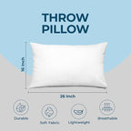 Utopia Bedding Throw Pillows – 16 x 26 Inches Down Alternative Pillows - Image 4
