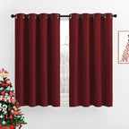 NICETOWN Burgundy Red Blackout Curtains Grommet by NICETOWN