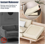 8Pcs Stretch Patio Cushion Covers, Outdoor Couch & Sofa Replacement Slipcovers - Image 5