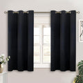 BGment Black Short Blackout Curtains by BGment