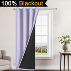 Yakamok 100% Blackout Curtains 84 Inches Long, 2 Thick Layers Heat and Full - Image 2