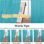 Gwine Turquoise Sheer Curtains 96 Inches Long 2 Panels, Elegant Window - Image 5