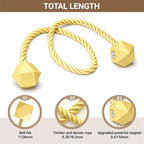 Hion Magnetic Curtain Tiebacks Golden 2pcs, Curtain Tiebacks Buckles Holdbacks - Image 2