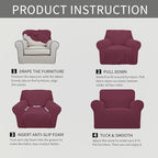 Easy-Going Stretch Oversized Chair Sofa Slipcover 1-Piece Couch Sofa Cover - Image 6