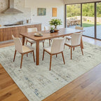 10x12 Area Rugs for Living Room Washable Rug: Anti-Skid Abstract Modern Living - Image 9