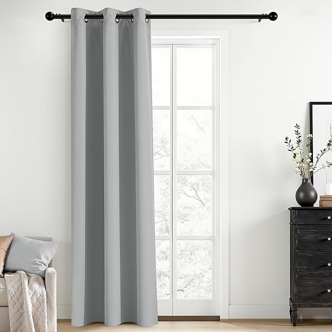 Yakamok Blackout Curtains for Bedroom, Grommet Thermal Insulated Room Darkening by Yakamok