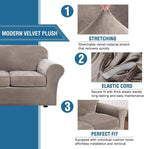 H.VERSAILTEX Rich Stretch 2 Piece Chair Cover Chair Slipcover Sofa Cover - Image 3