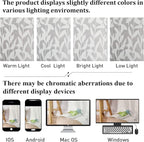 Lecloud Leia Ivory 2 PCS Sheer Kitchen Curtains 30 Inch Length, Breathable Clip - Image 5