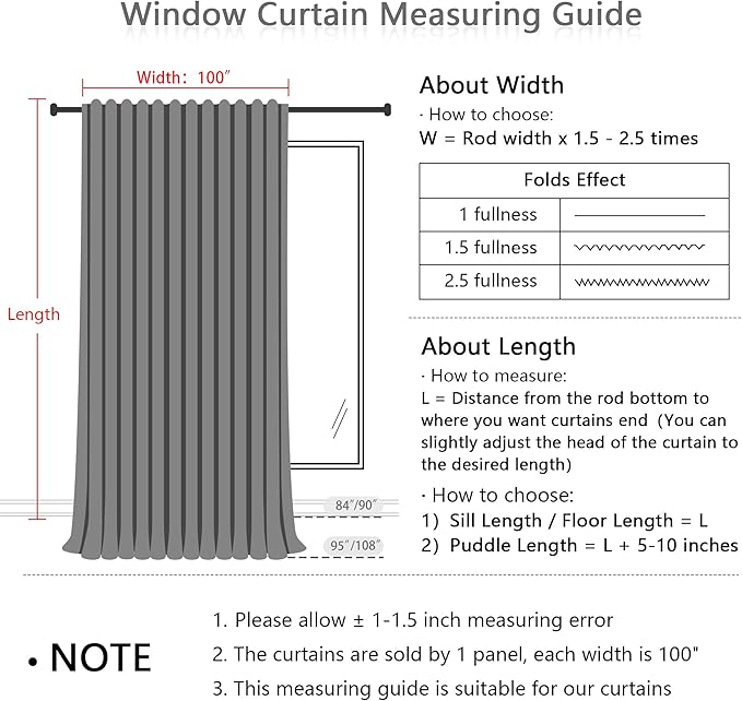 MYSKY HOME 90 Inch Natural Curtains - Image 6