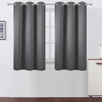 LEMOMO Grey Thermal Blackout Curtains/38 x 54 Inch/Set of 2 Panels Room by Lemomo