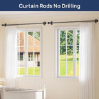 ENJOYBASICS 2 Pack No Drill Curtain Rods - Image 3