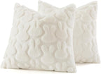 decorUhome Easter Bunny Pillow Covers 16x16 Inch Set of 2, Soft Plush Faux Wool - Image 7