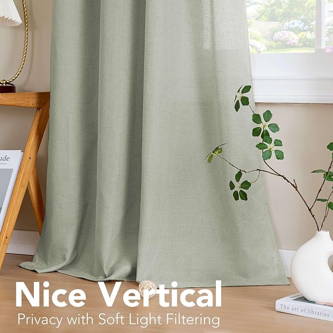 H.VERSAILTEX Grommet Privacy Linen Curtains - Image 7