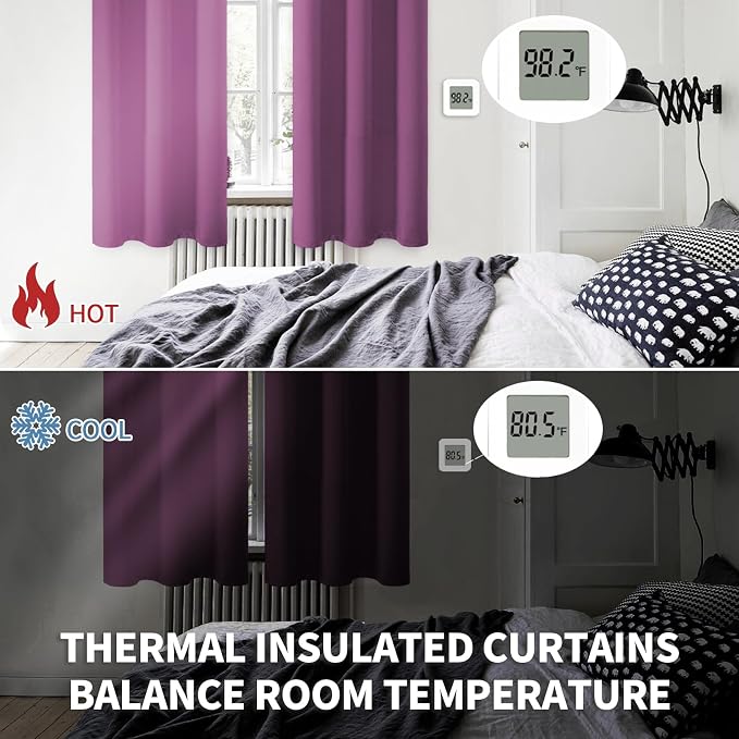 BGment Room Darkening Curtains 72 Inches Long - Image 3