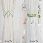 PEDOBO Magnetic Curtain Tiebacks, 2 Pack Crystal Beaded Sun & Moon Pendants - Image 4