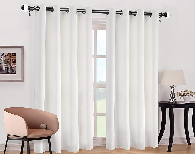 Curtain Rods 32 to 58 Inch, USFOOK 7/8 Inch Telescoping Splicing Drapery Rods - Image 5