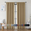 Simplebrand Ava Taupe Blackout Curtains by Simplebrand