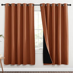 NICETOWN 100% Blackout Window Curtain Panels, Full Light Blocking Drapes by NICETOWN